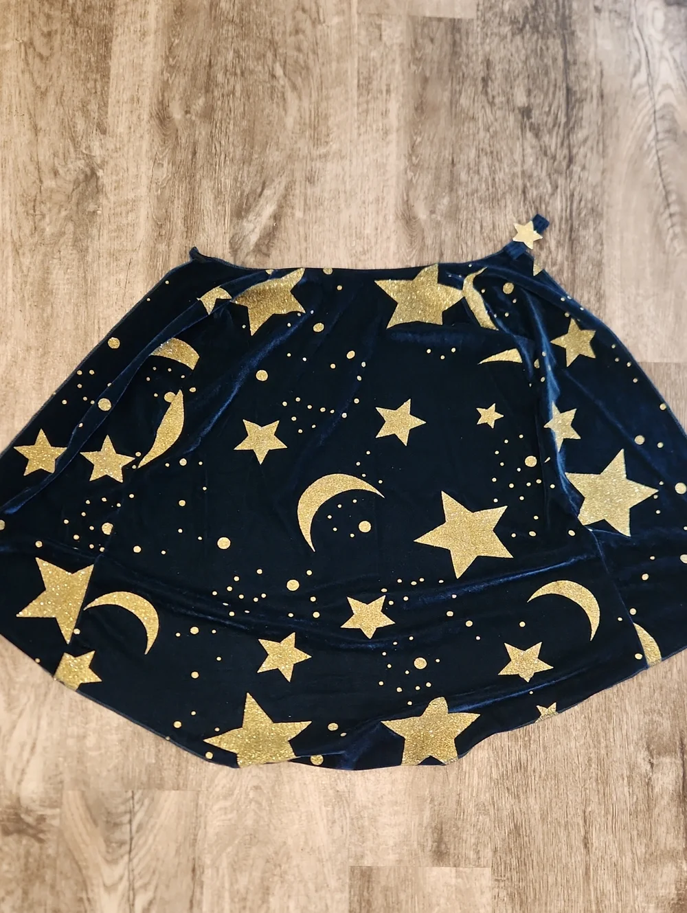 Green Velvet And Gold Sparkle Wizard Costume